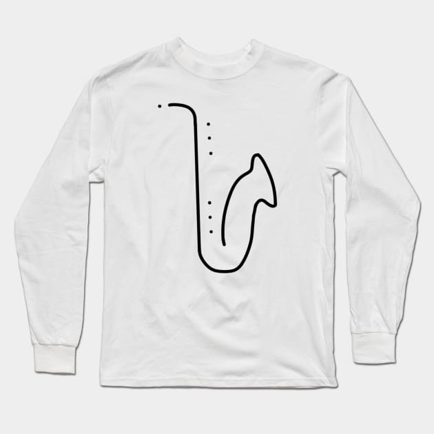 Alto Saxophone Long Sleeve T-Shirt by PattyT